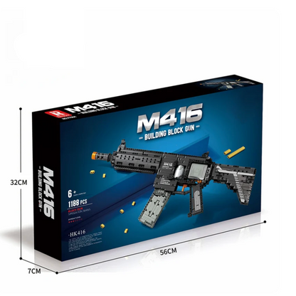 M416 AR - Block Ops (1100+ Pieces, Battery Powered)