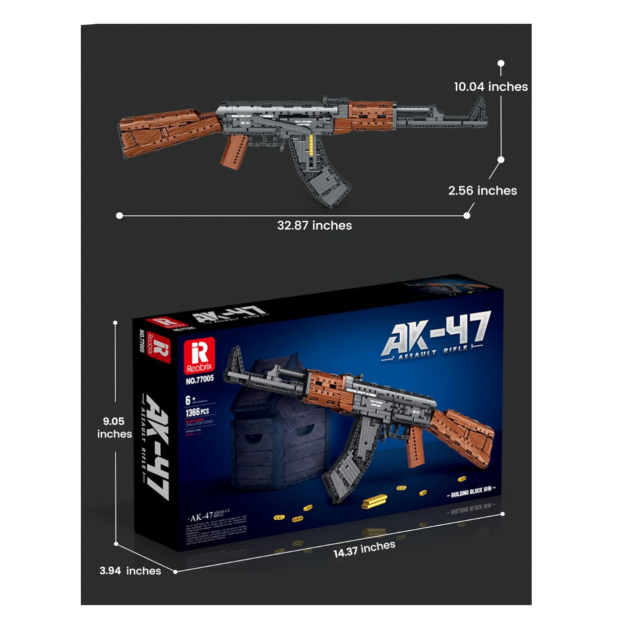 AK-47 - Block Ops (1200+ Pieces)